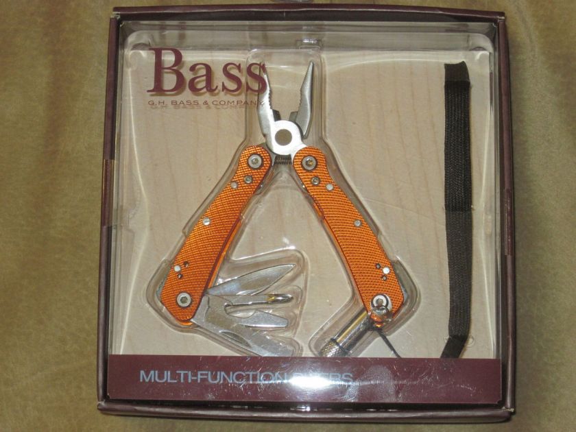 BASS MULTI FUNCTION PLIERS/POCKET TOOL ORANGE 427612500146  