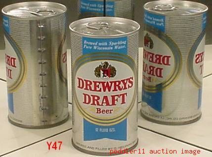 DREWRYS DRAFT BEER S/S CAN  WISCONSIN ///// Y47  