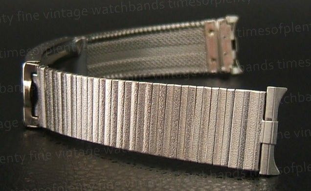 NOS 19mm JB Champion Matte Steel Vintage Watch Band  
