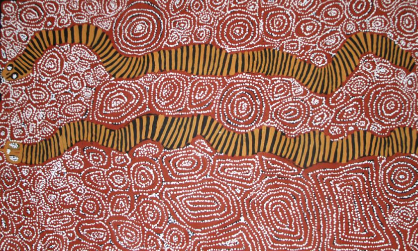 Aboriginal Painting by George Ward Tjungurrayi from Australia   Famous 