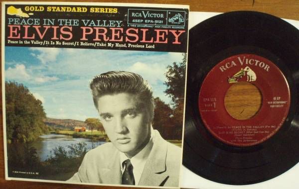 RARE ELVIS PRESLEY EPA 5121, GS SERIES,, MAROON LABEL  