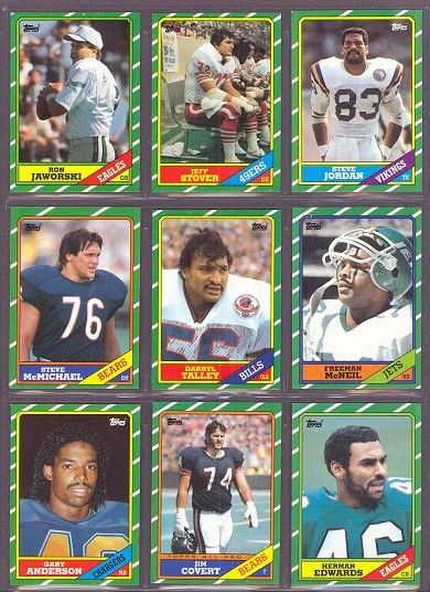 1986 Topps #277 Herman Edwards Eagles (NM/MT) *204031  