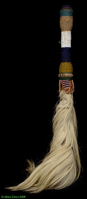 Yoruba Beaded Fly Whisk Irukere Ileke Nigeria Africa  