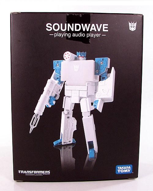 G1 TRANSFORMERS SOUNDWAVE  PLAYER MUSIC LABEL WHITE  