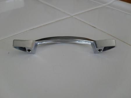 Vtg Chrome kitchen Drawer Door Pulls Chevron Boomerang  