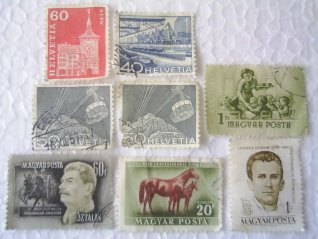 08 Stamps Hungary Magyar Posta And Switzerland Helvetia  