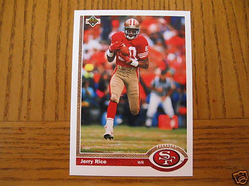 1991 Upper Deck JERRY RICE 49ers Card #57  