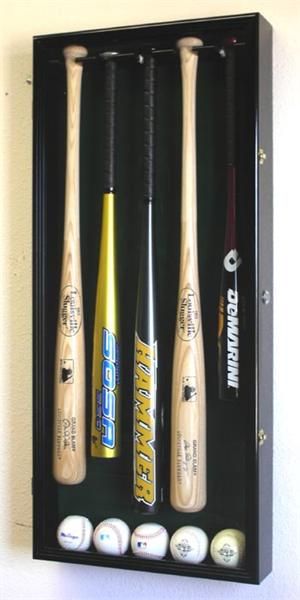 MLB baseball bat Display Case Cabinet Rack Holder Box  