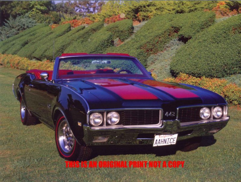 1969 Oldsmobile Cutlass 442 very nice muscle car print  