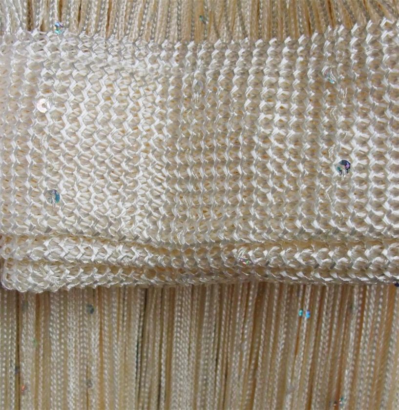 SEQUINS String Curtain Fringe W300 L290cm COLOUR Choice  