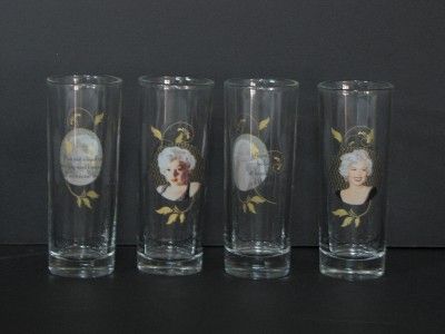 Marilyn Monroe Words Tall Shooters set of 4  