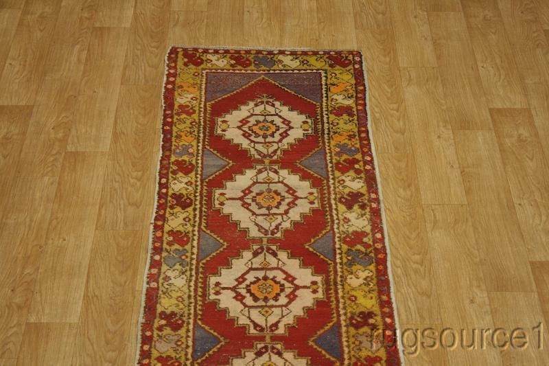   ANTIQUE RUNNER 3X9 ANATOLIAN TURKISH ORIENTAL AREA RUG CARPET  