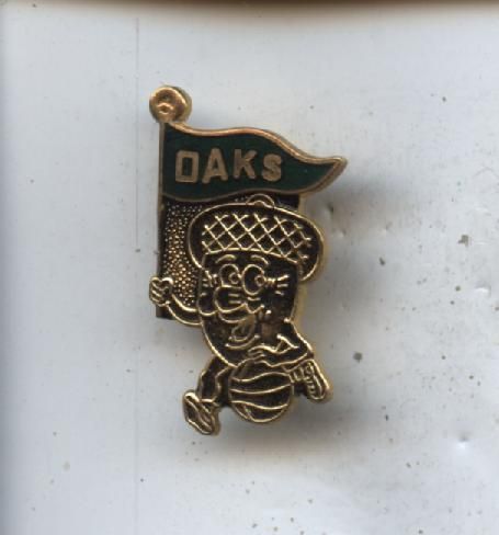 1960s ABA Basketball Oakland Oaks Pin MINT  