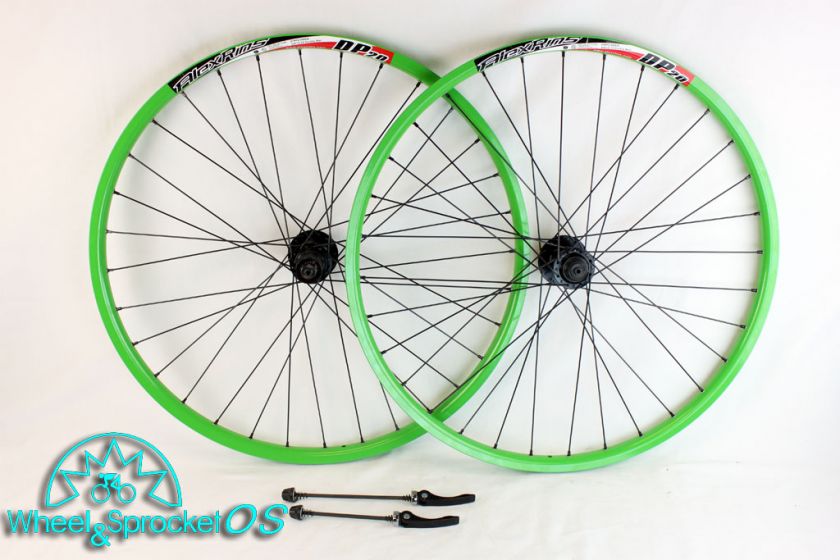 NEW ALEX DP20 SRAM GREEN DISC MOUNTAIN BIKE WHEEL SET  