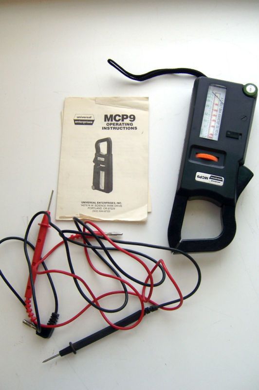 VINTAGE UNIVERSAL ENTERPRISES MCP9 CLAMP METER ANALOGUE  