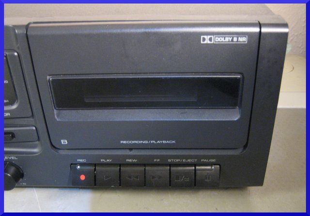 Kenwood KX W595 Stereo Dual Double Audio Cassette Tape Deck  