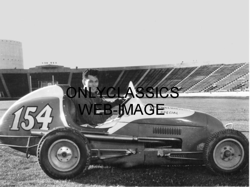 1947 FRED AGABASHIAN MIDGET AUTO RACING PHOTO  INDY 500  