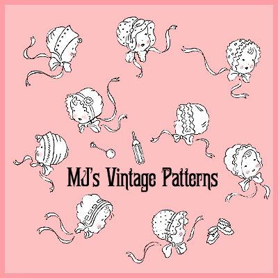 Vintage Babies in Bonnets Embroidery Pattern  