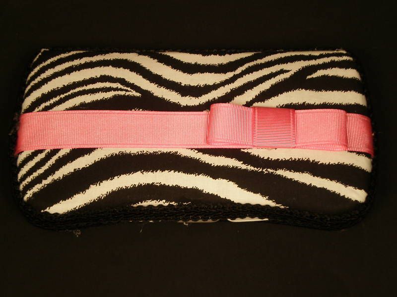 BABY DIAPER BAG WIPE CASE ZEBRA / HOT PINK  