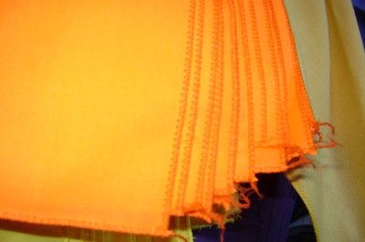 ORANGE CLOTH BANDANAS HI VIS POLY COTTON 21X 21  