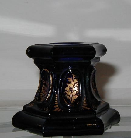 Rare Antique Boston & Sandwich Perfume Candlestick NR  