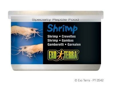 Exo Terra Reptile Canned Whole Shrimp Turtle Food 1.2oz  