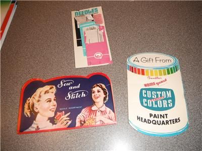 Vintage Needle Cards Japan Sew Stitch Gambles Paint Deaf Mute  