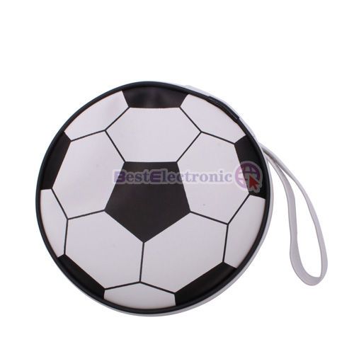 24 disc CD DVD Football Storage Holder Case Bag Wallet  