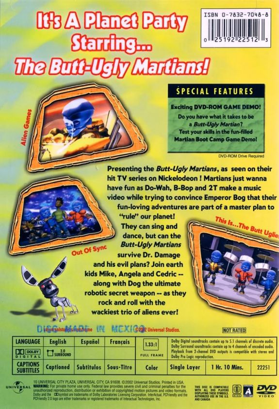 Butt Ugly Martians Boyz To Martians (DVD, 2005) 025192225123  