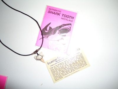 VINTAGE FOSSIL SHARKS TOOTH NECKLESS COSTUME JEWELRY  