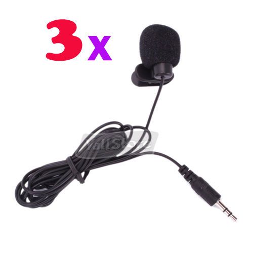 Hands Free Clip On Mini Lapel Mic Microphone 3.5mm  