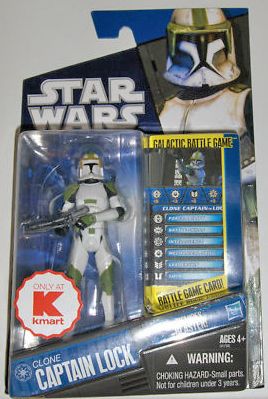 STAR WARS CLONE CAPTAIN LOCK   CLONE WARS FIGURE RARE  