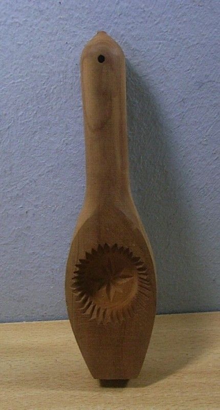 Vintage Wooden German SPRINGERLE COOKIE MOLD #AN7  