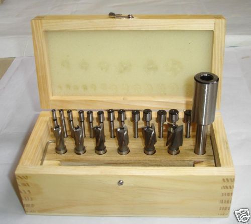 21pc HSS Interchangeable Pilot Counterbore Set  