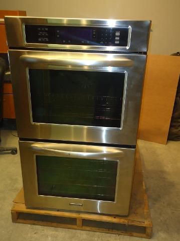 KITCHENAID 30 DOUBLE ELECTRIC WALL OVEN STAINLESS KEBS207SSS  