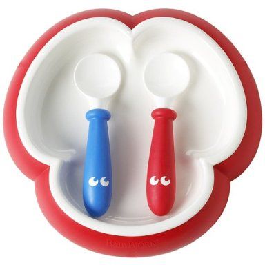 NEW BABYBJORN Plate & Spoons Feeding Set Baby Bjorn  