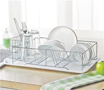 Apple Decor Kitchen Dish Chrome Drying Rack NEW  