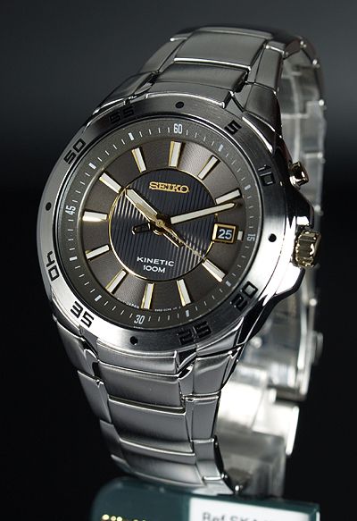 MENS SEIKO KINETIC 100Mt SPORT STAINLESS STEEL SKA431P1  