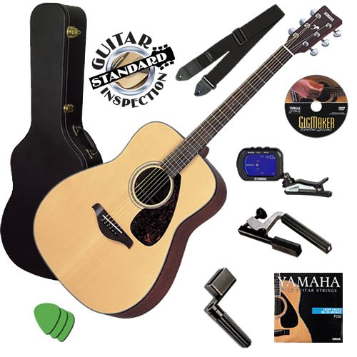 Yamaha FG700S FG 700S Acoustic Guitar STAGE ESSENTIALS BUNDLE 