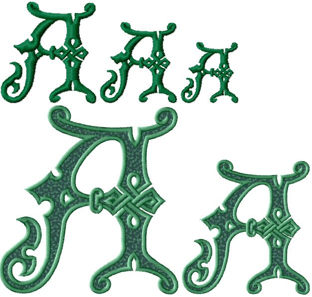 Irish Magic Font Machine Embroidery Designs 4x4 and 5x7  