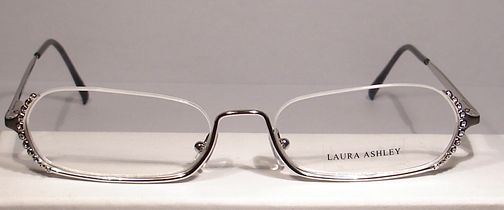 LAURA ASHLEY Women Ladies Eyeglass Frames CHRISTAL silver spring 