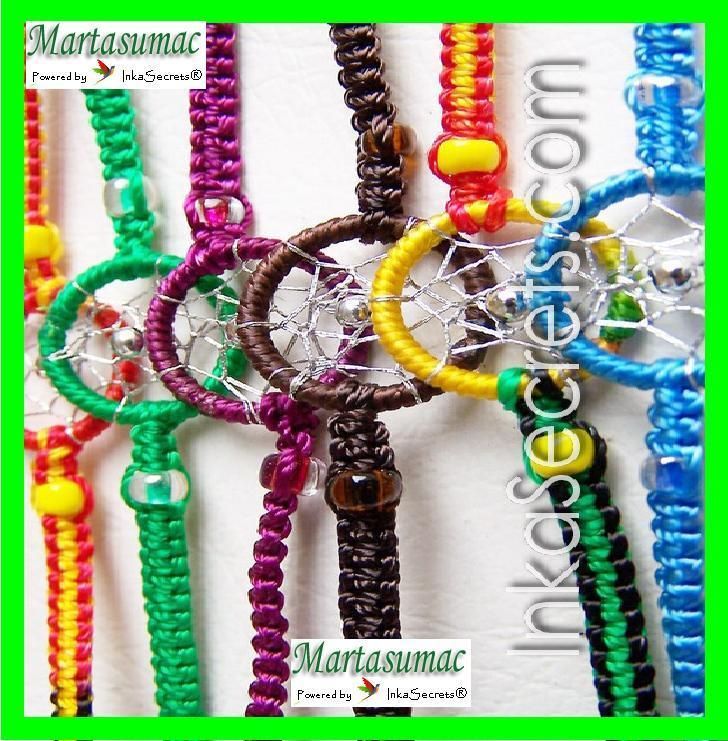 100 Dreamcatcher Friendship Bracelets Mixed Colours  