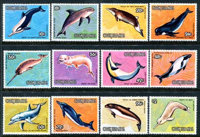 Cook Islands 767 778, MNH,Marine Life, Mammals. s9559  