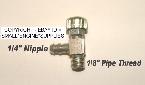 Threaded Fuel Shut Off for Metal Gas Tanks Tractors  