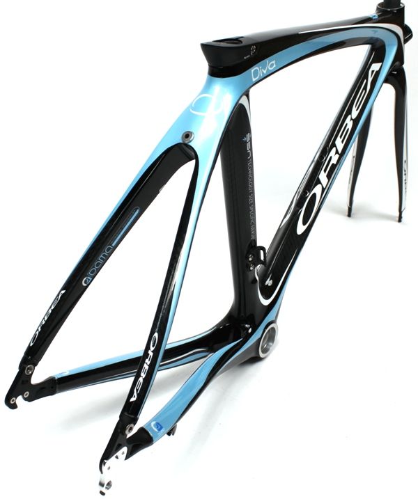 2010 ORBEA DIVA DAMA Womens 700c Road Bike Frameset Full Carbon 53cm 