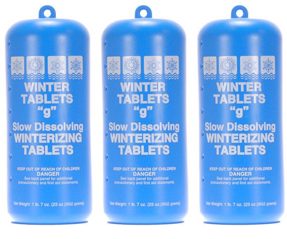 Swimming Pool Slow Dissolve Winterizing Tablets  