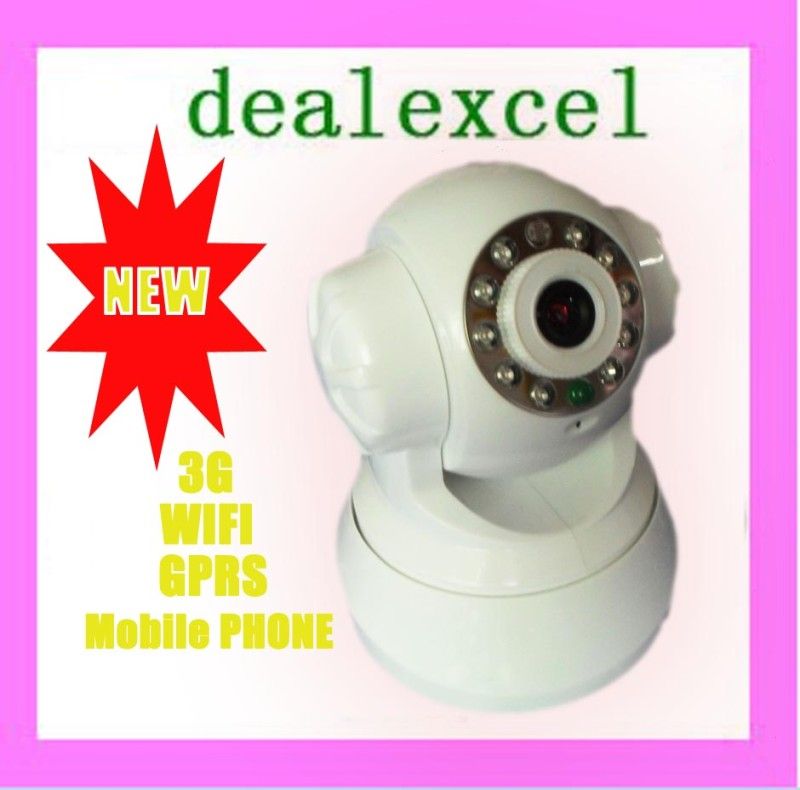 WPA Wireless WiFi IP Internet PTZ Dual Audio Camera+3G  