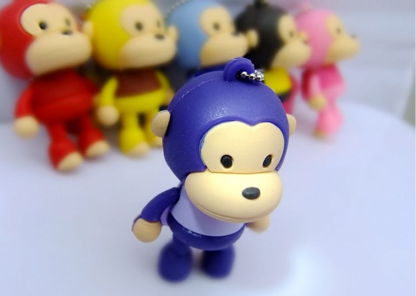 Colors Cute Standing Monkey USB Pen Flash Memory Drive Disk Stick 