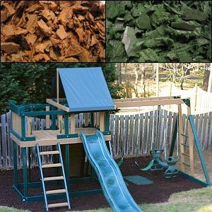 2000 LBS RUBBER MULCH 300sq LAWN & GARDEN LANDSCAPING  