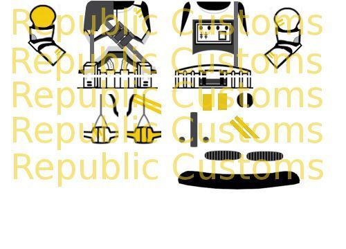 Lego Star Wars Custom Clone 327th Airborne Trooper Decals Style 2 